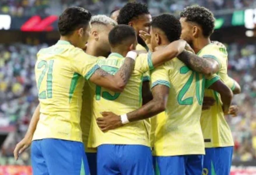 O time do Brasil não teve motivo pra se abraçar