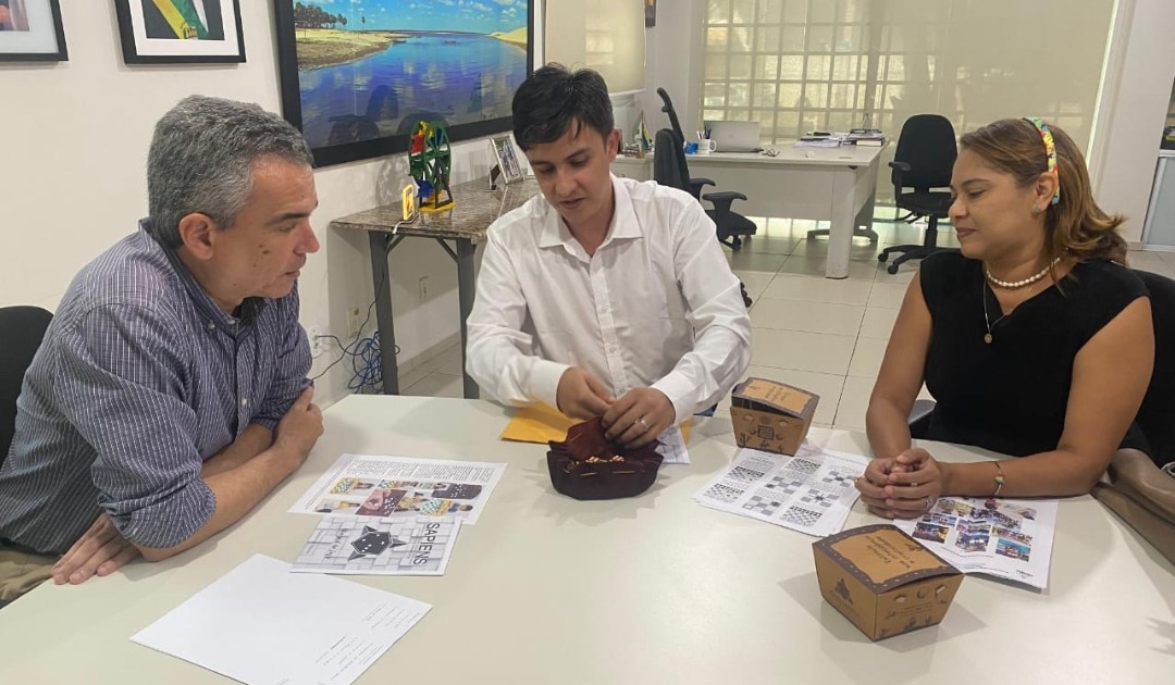 Washington Bonfim, Natrício Almeida e Elisangela Oliveira