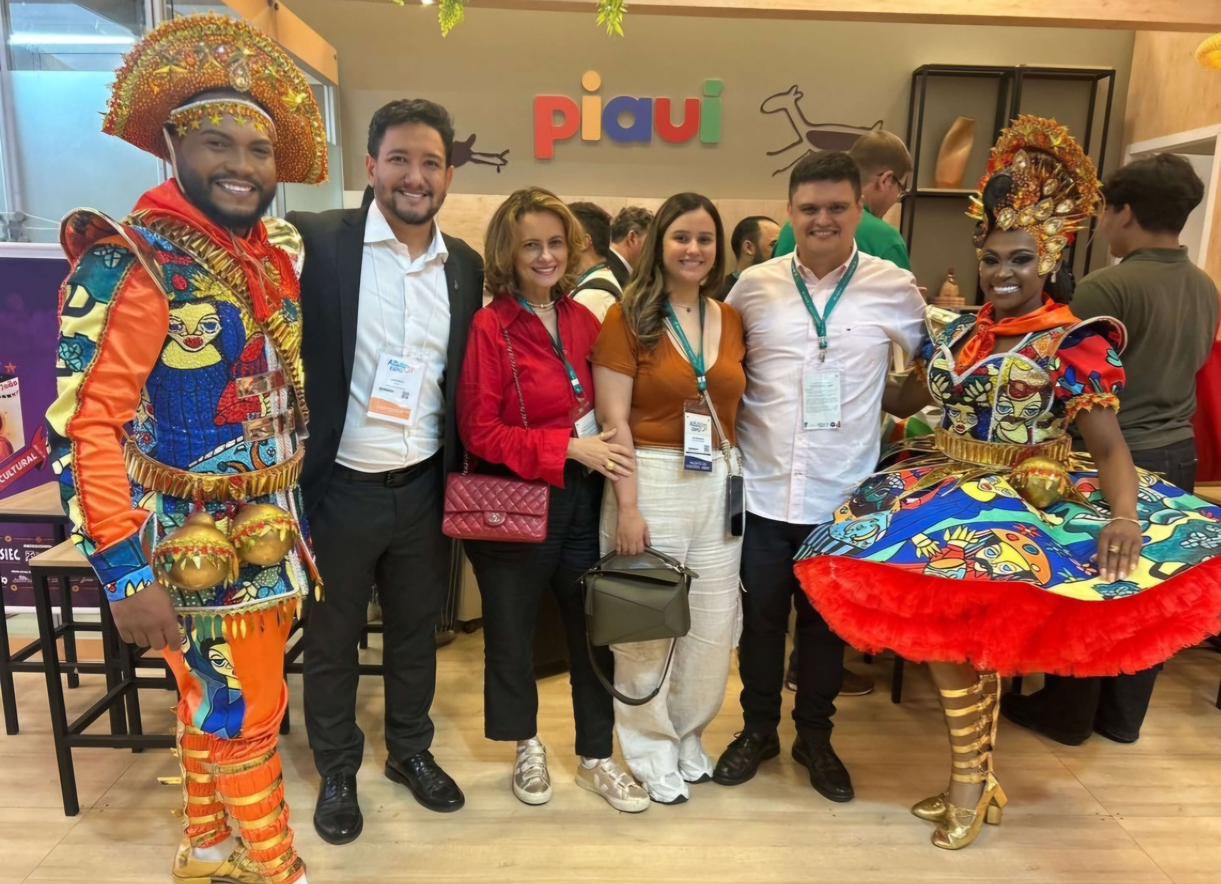 O colorido no Stand do Piauí chama atenção na feira da Abav