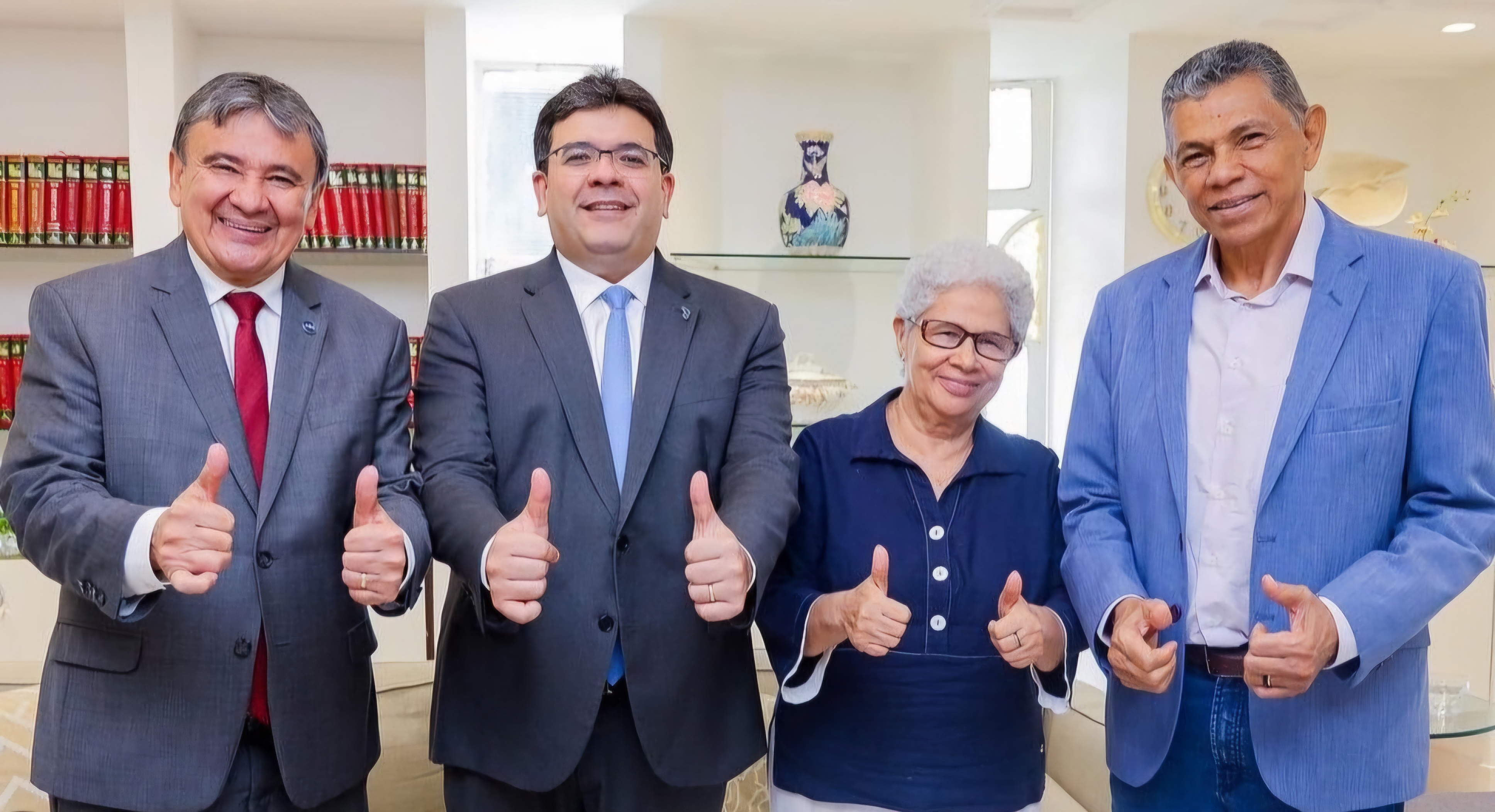 Wellington Dias, Rafael Fonteles, Regina Sousa e João de Deus no Karnak