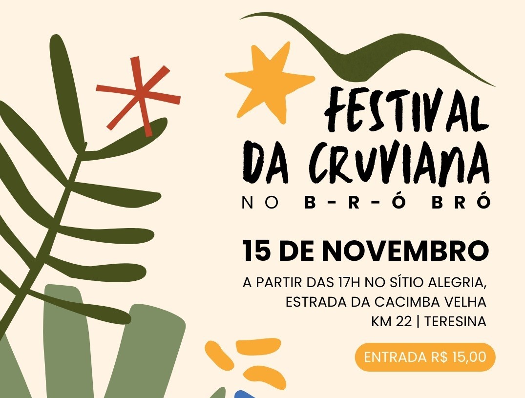 Peça de divulgação do Festival da Cruviana 2024