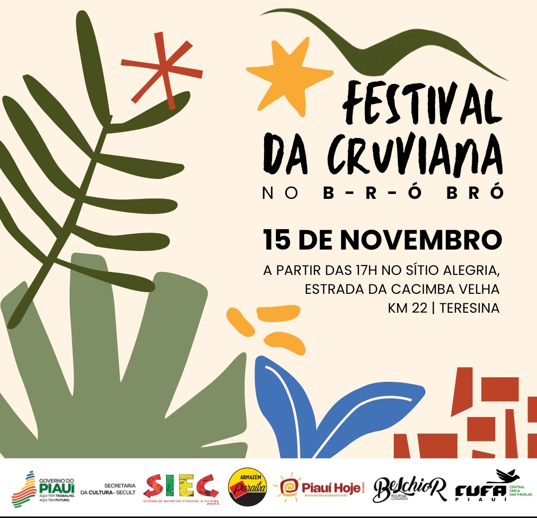 A arte do festival começa pela peça de divulgação