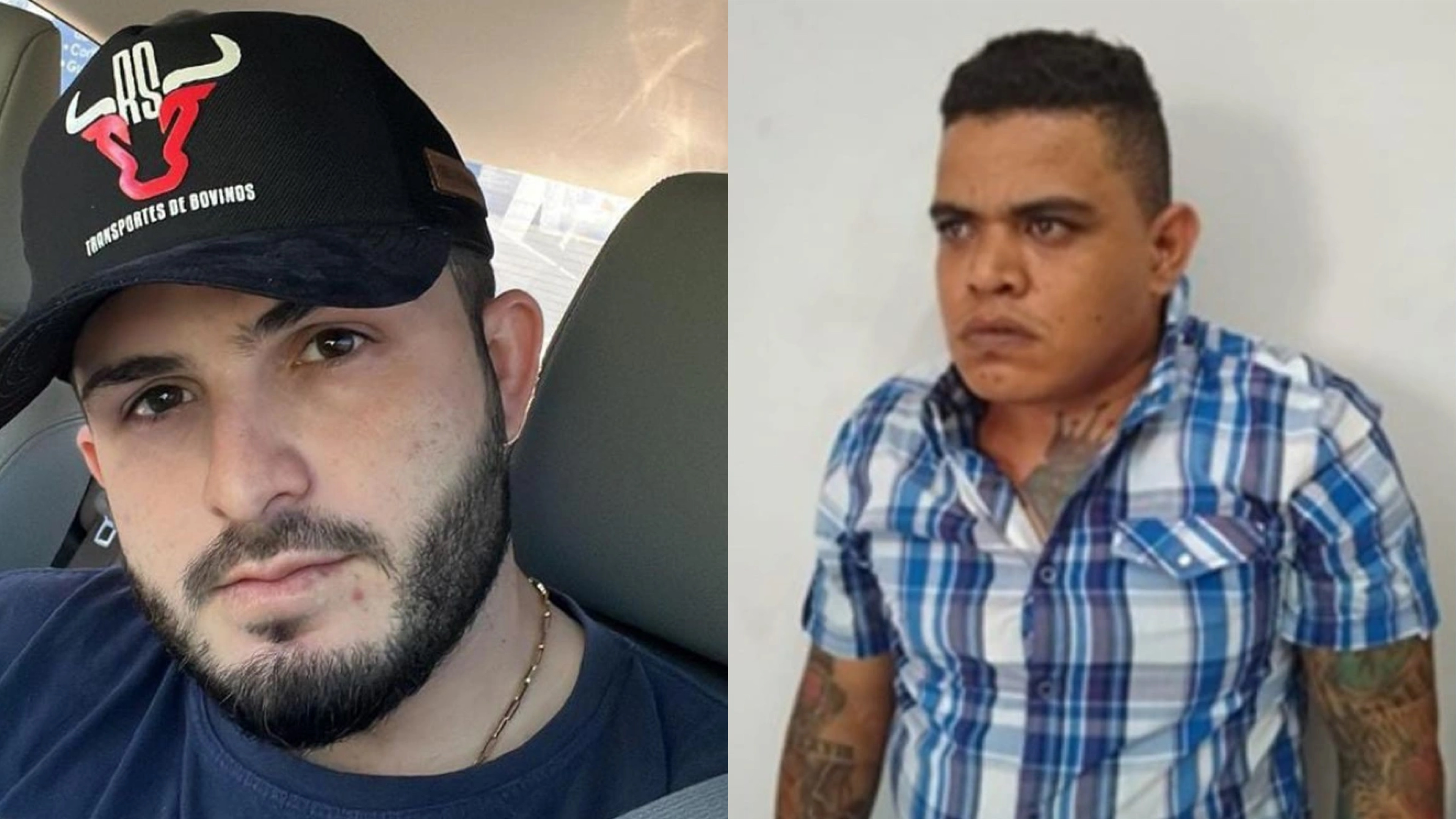 Empresário Rafael Soares e o suspeito de ser o mandante do crime, Maycon Sapão