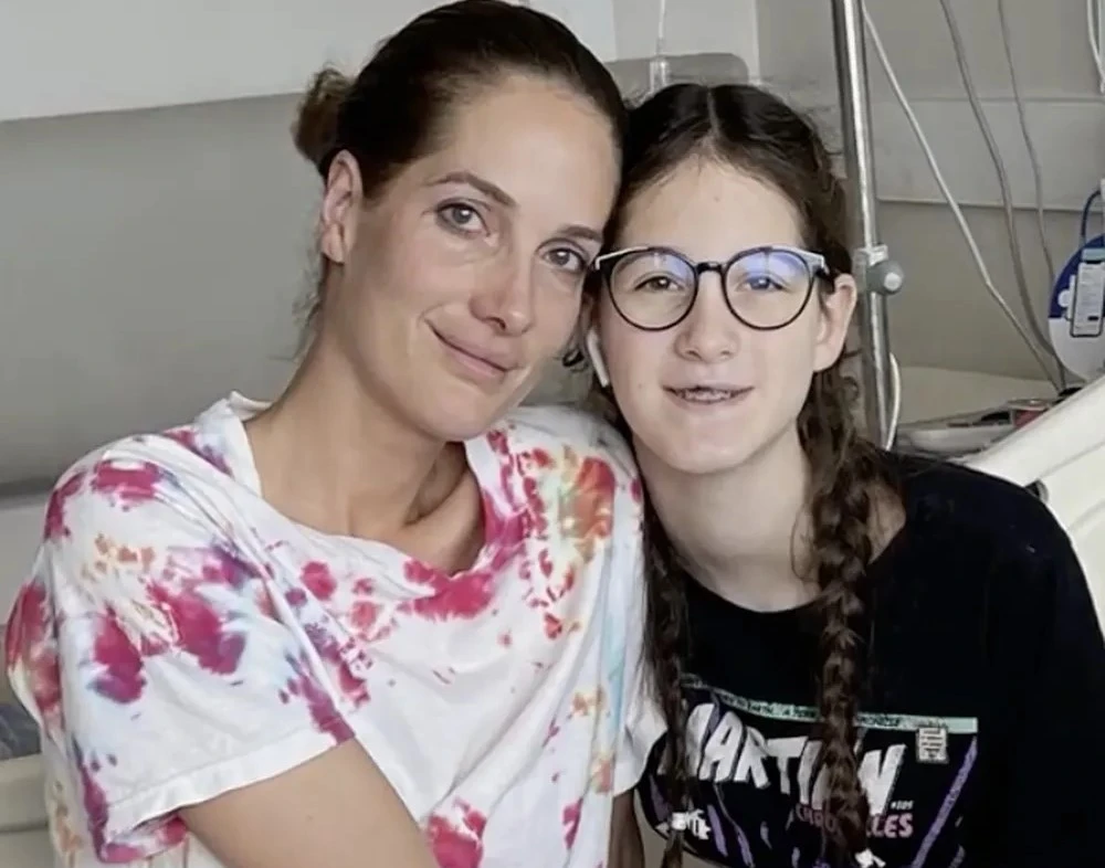 Modelo piauiense Schynaider Moura e sua filha Anne-Marie Garnero