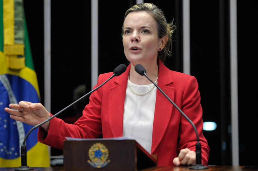 Ministra das Relações Institucionais, Gleisi Hoffmann (PT)