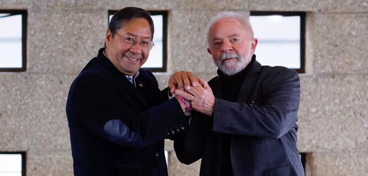 Presidente Luiz Inácio Lula da Silva e presidente da Bolívia, Luis Arce