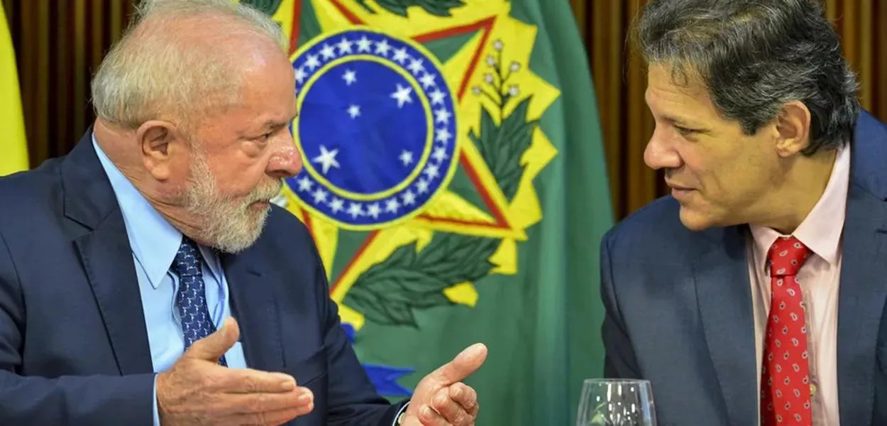 Lula e Fernando Haddad, ministro da Fazenda