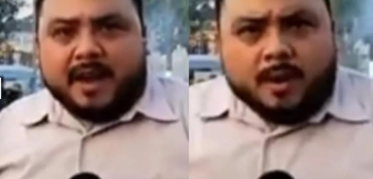 Repórter Raulim Magalhães transmite tiroteio ao vivo sem proteção