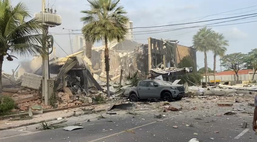 Restaurante Vasto fica destruído após explosão