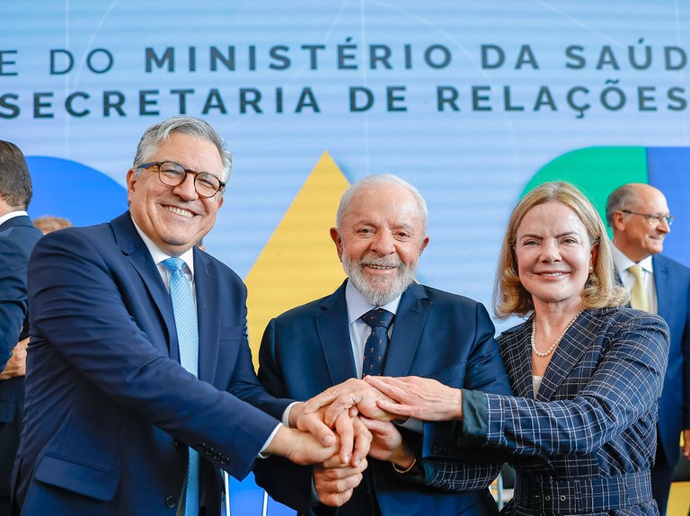 Padilha, Lula e Gleisi Hoffman