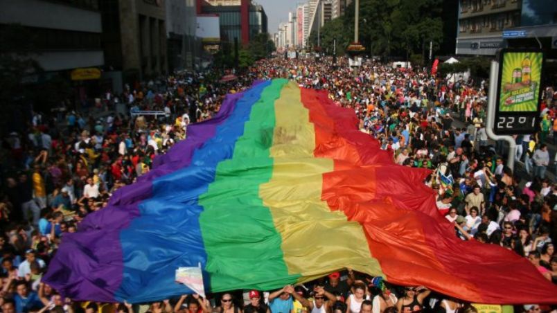 Parada do orgulho LGBTQIA+ em São Paulo