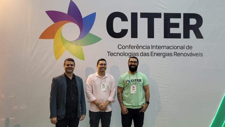 Professores Wilson Rosas, Kristian Pessoa e Lucas Izídio no CITER em Teresina