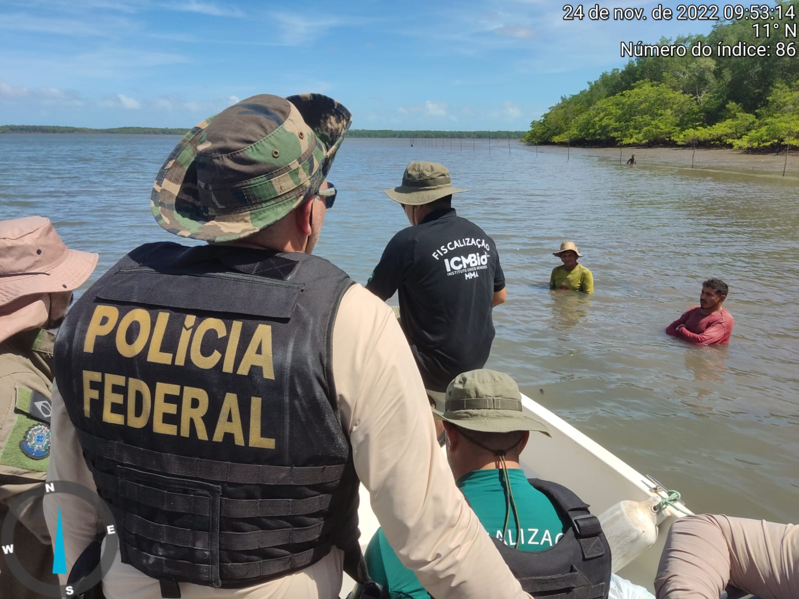 Polícia Federal apreende redes de pescas no Delta do Parnaíba