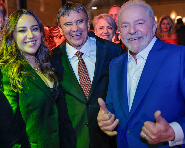 O ex-governador Wellington Dias com Rejane Dias e Lula