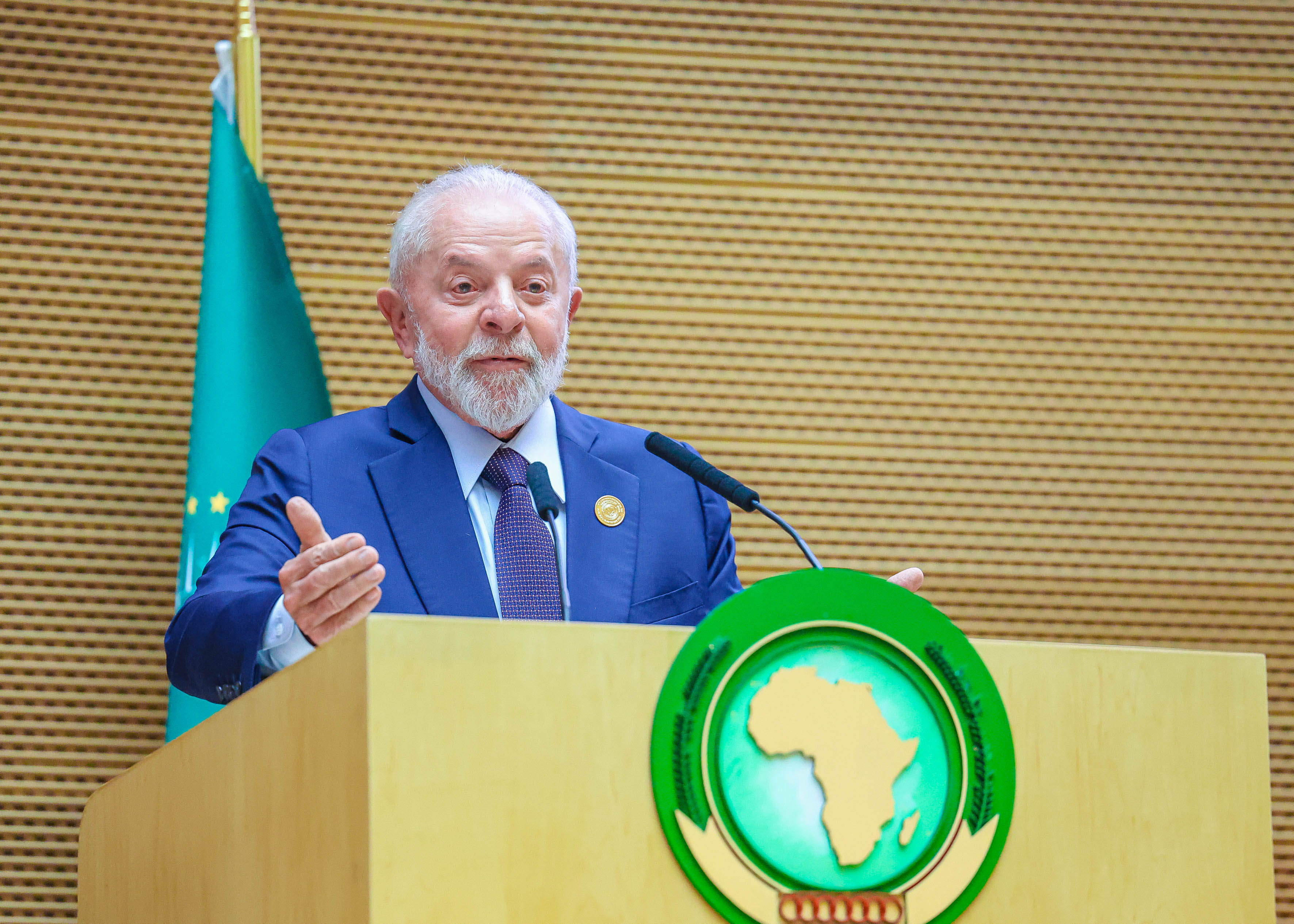 Presidente, Luiz Inácio Lula da Silva (PT), durante a cerimônia de Abertura da 37º Cúpula da União Africana, na Sede da União Africana