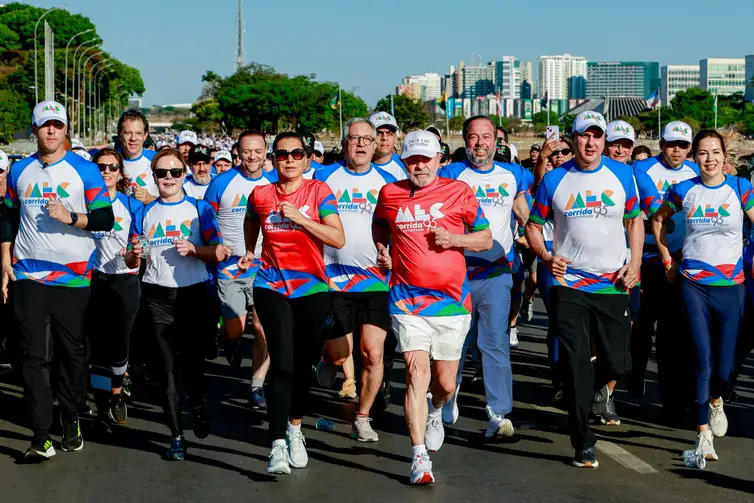 Lula durante a corrida do MEC 95