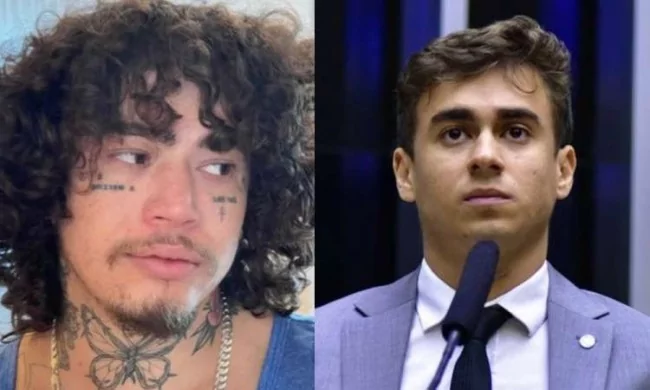 Humorista Whindersson Nunes e deputado federal Nikolas Ferreira