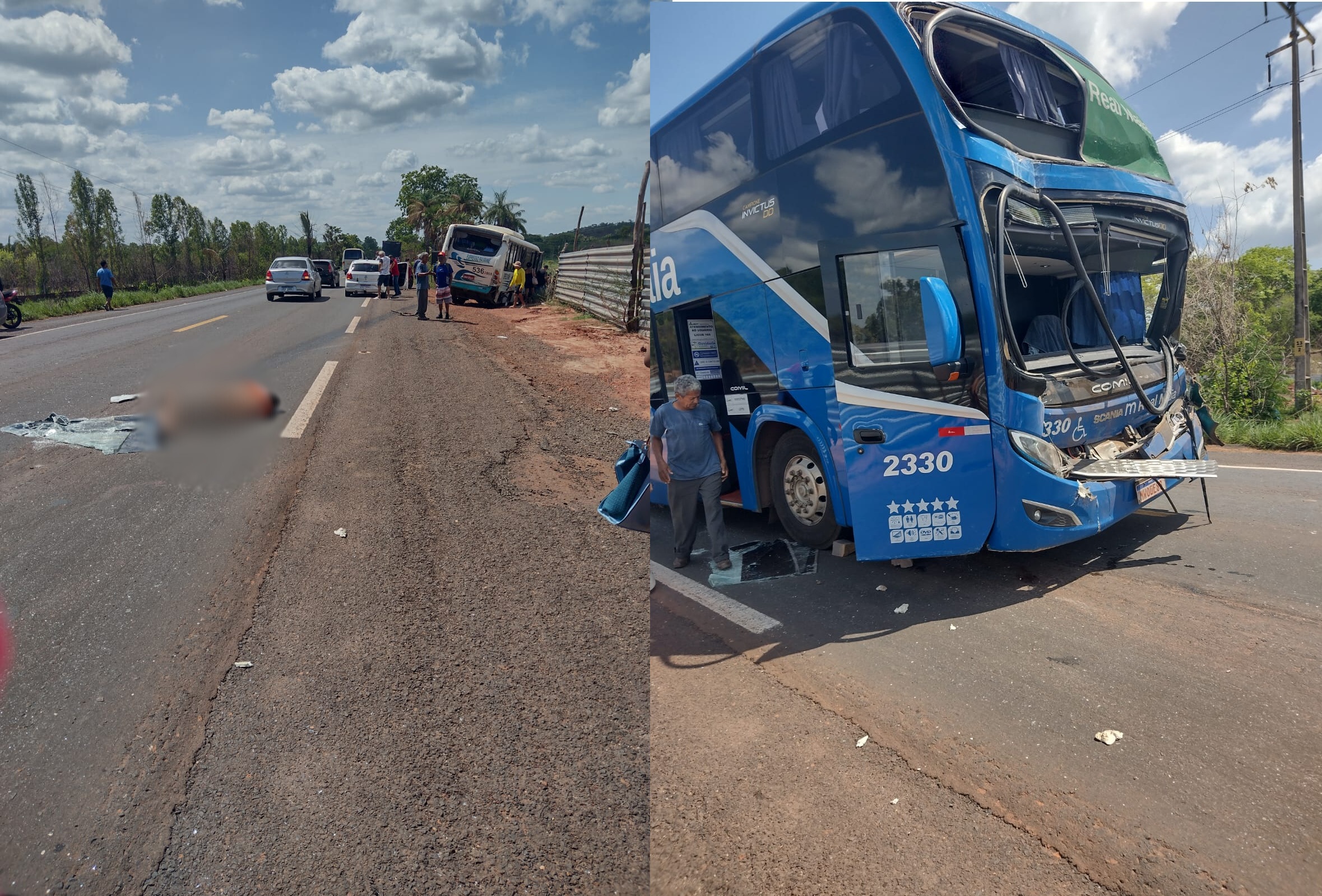 Há indícios de que uma carreta também tenha se envolvido na colisão