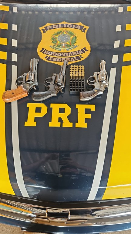 Armas internacionais apreendidas pela PRF