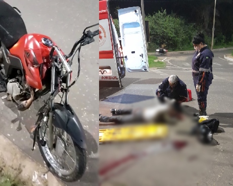 Motociclista fica ferido em acidente no Nova Teresina