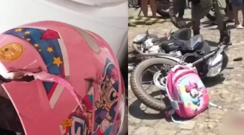 Criança de quatro anos morre em acidente entre moto e caminhão em Floriano
