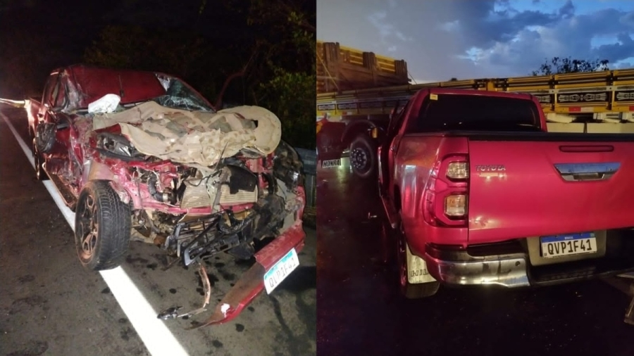 Carro colide com caminhão na BR-343, no trecho conhecido como a Curva da Raposa, em Campo Maior