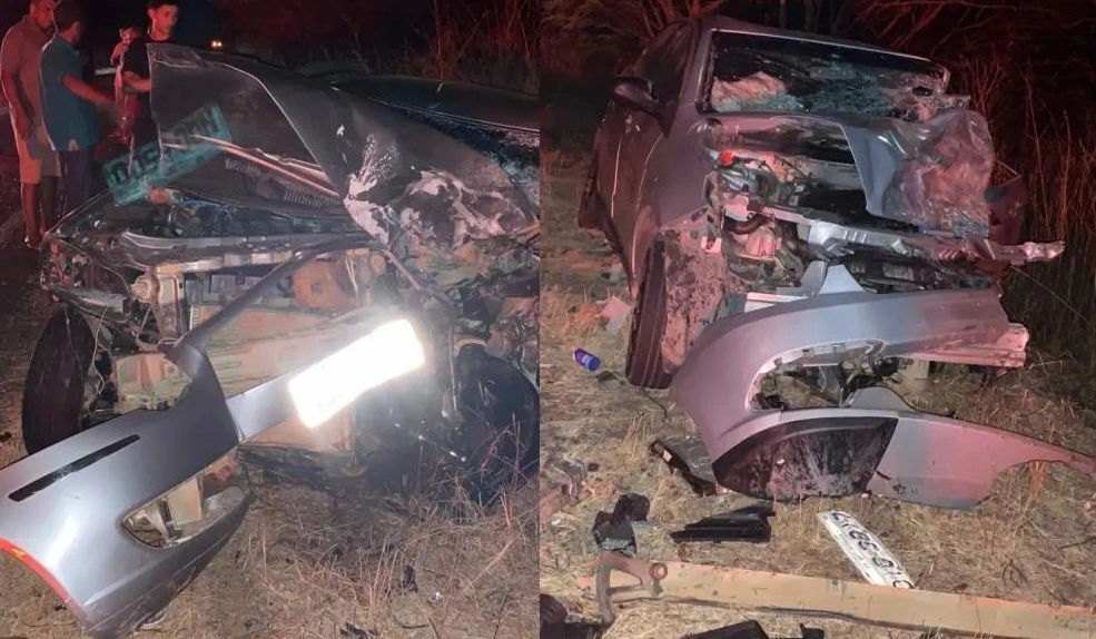 Dois piauienses morrem em acidente de carro na CE-176, em Catunda