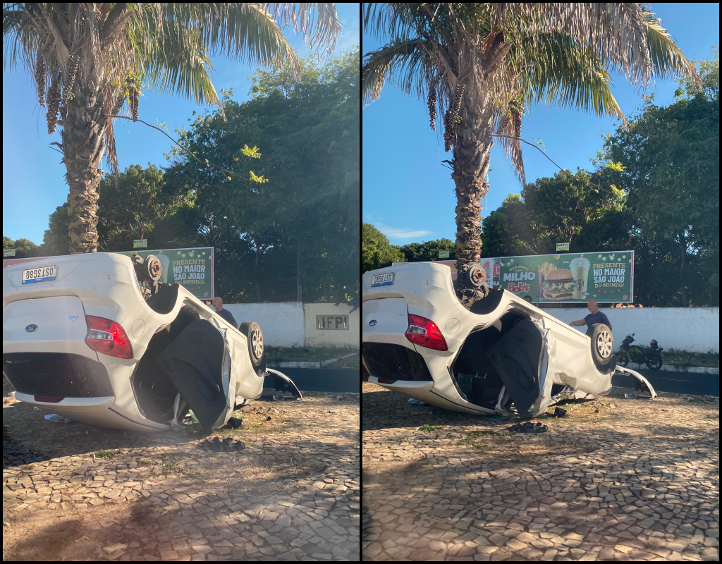 Acidente aconteceu na Avenida Universitária, zona leste de Teresina