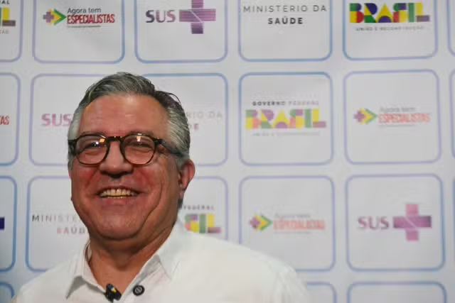 Ministro da Saúde, Alexandre Padilha durante lançamento do Agora Tem Especialista