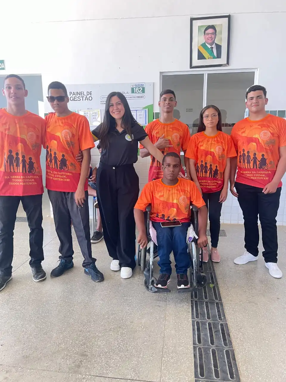 Alunos do AEE para o desfile de 7 de Setembro em São Raimundo Nonato