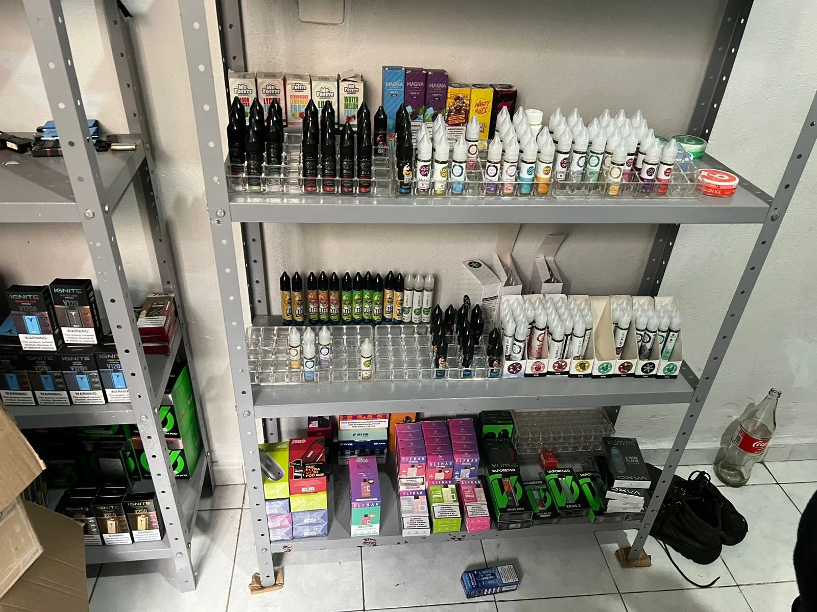 Vapes distribuídos em toda Teresina foram apreendidos