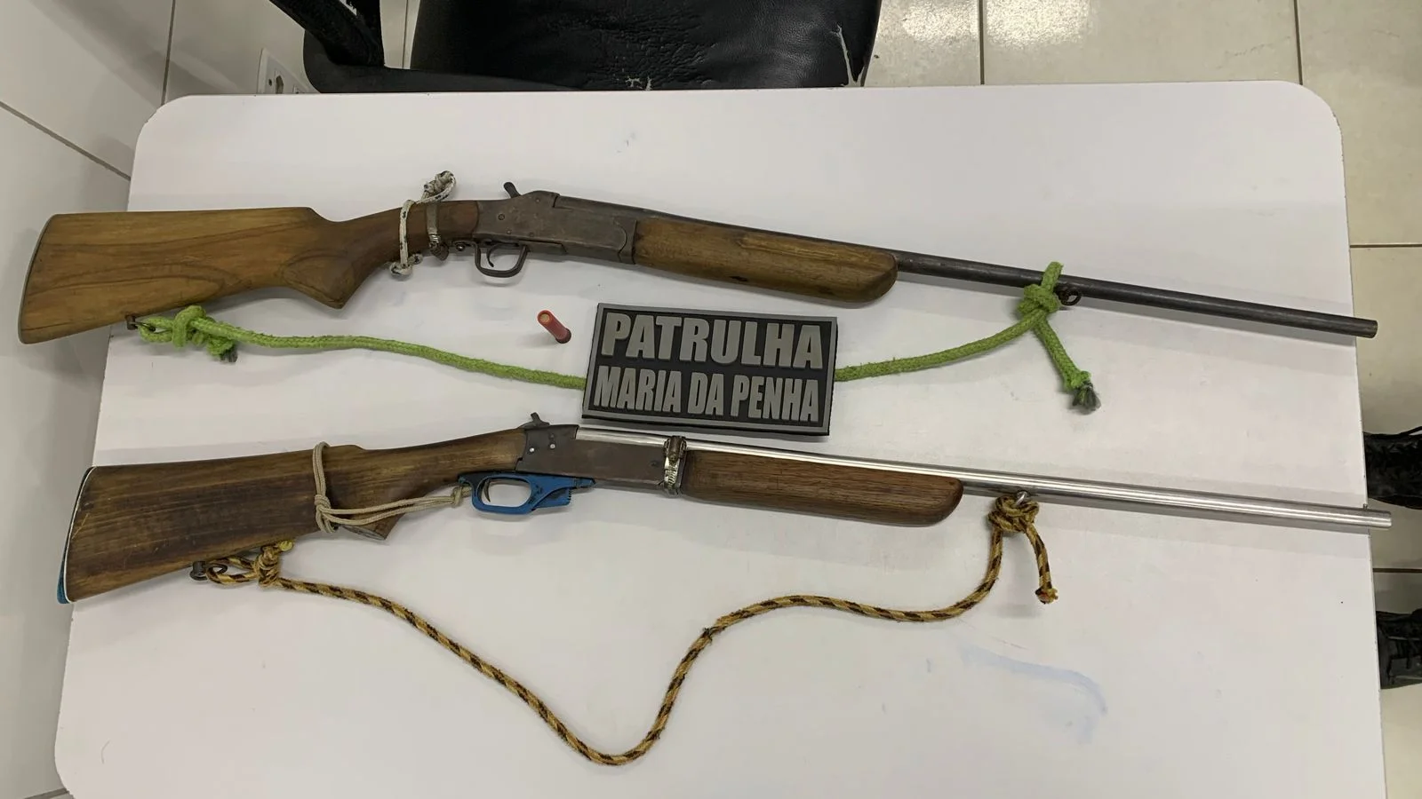 Arma utilizada no crime foi apreendida pela polícia