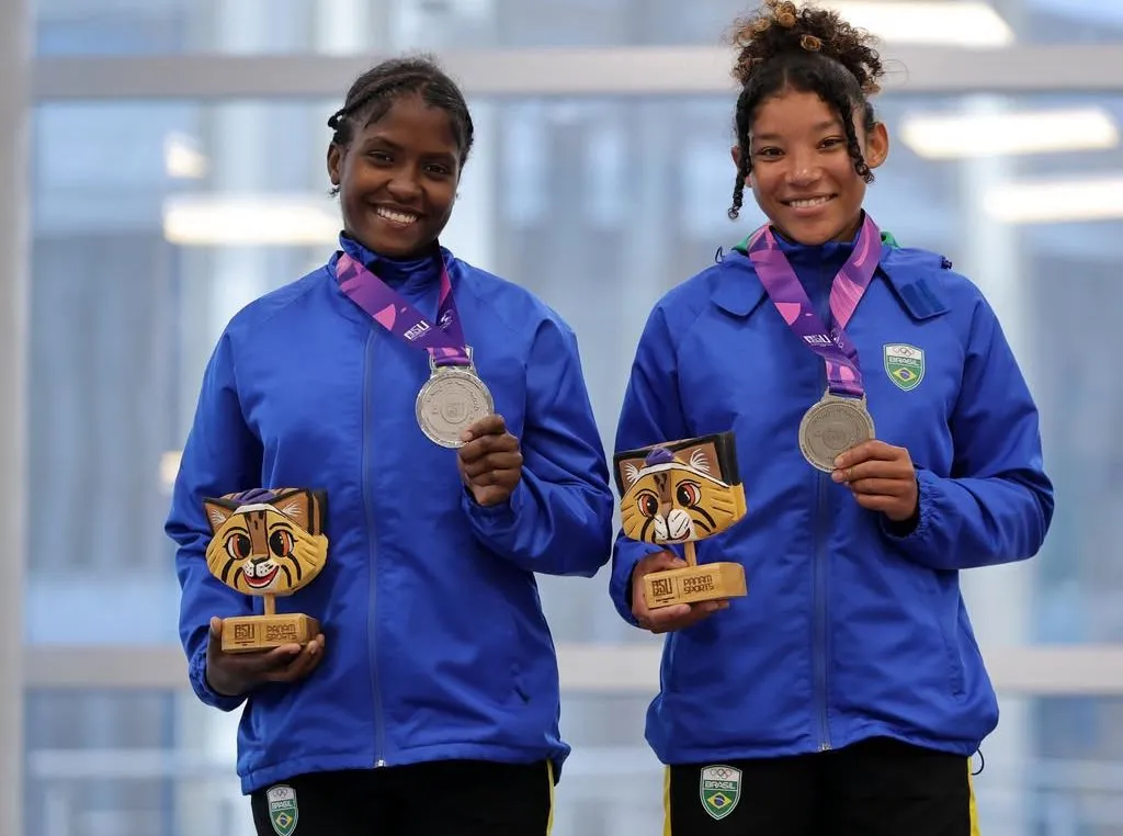 Maria Cunha e Lorrane conquistam prata nos Jogos Pan-Americanos Júnior no Paraguai