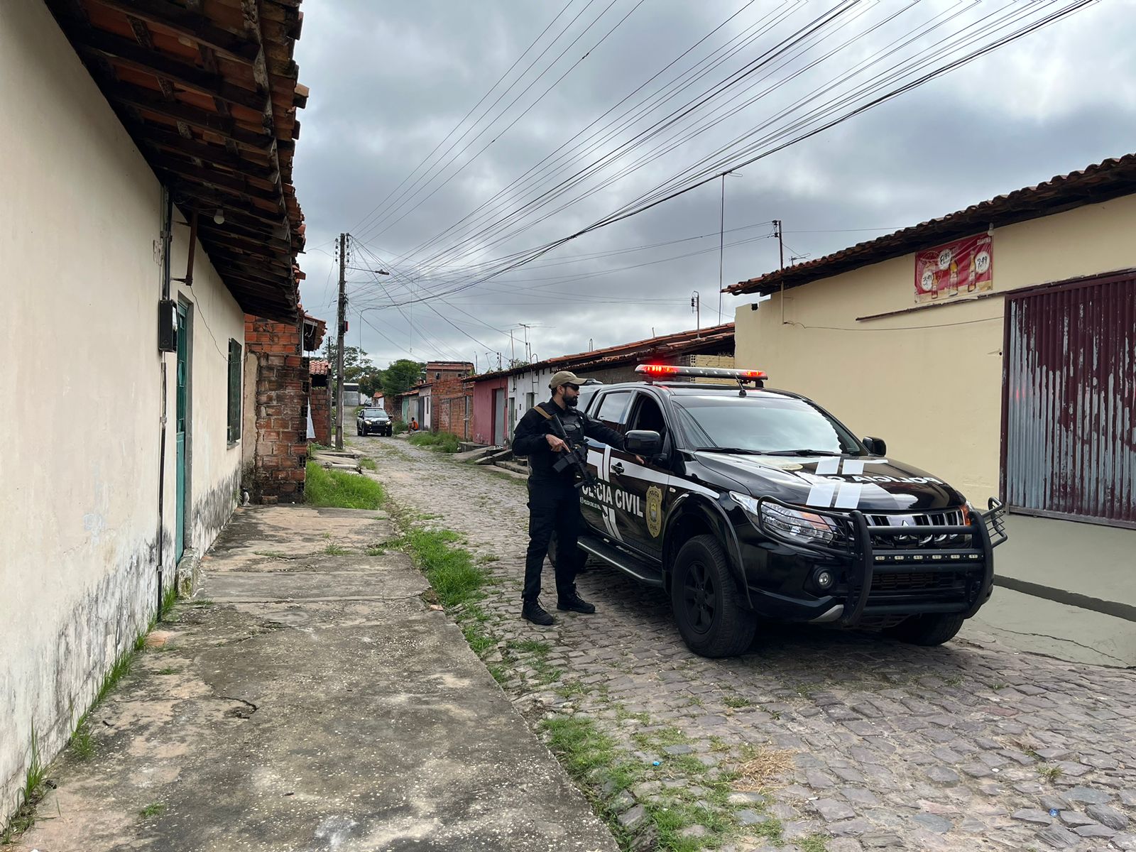 Ação da polícia no bairro Mocambinho
