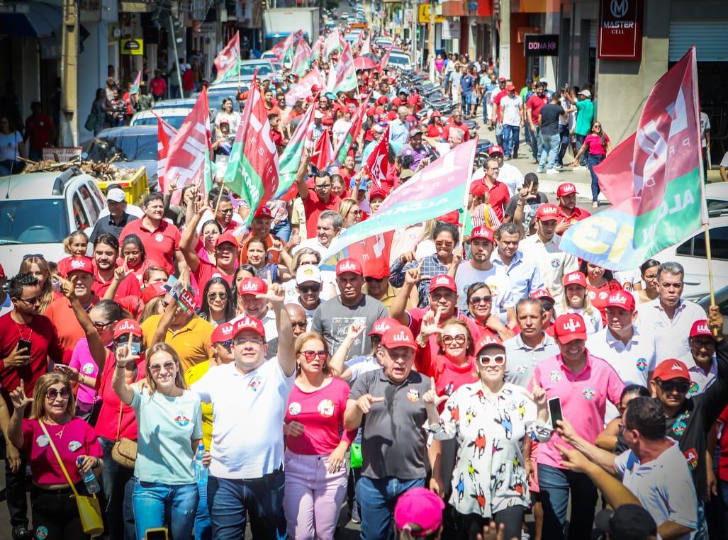Caminhada de apoio a Lula em São Raimundo Nonato