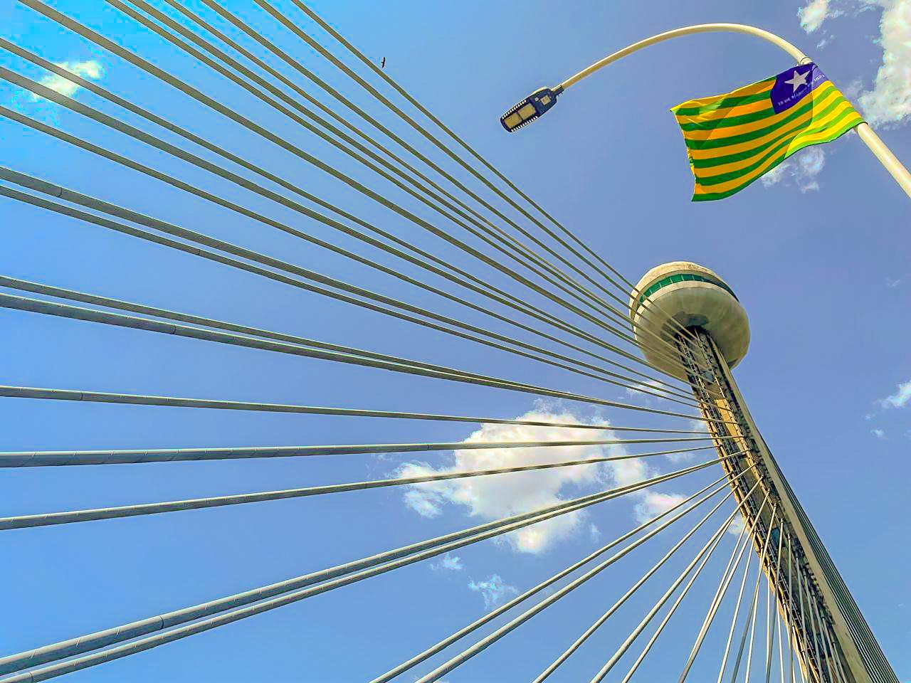 Bandeira do Piauí está espalhada em todos os cantos da capital piauiense