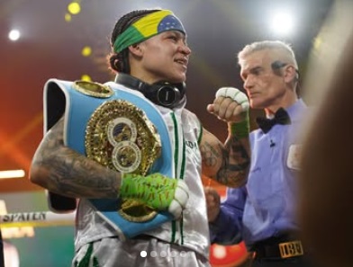 Bia Ferreira conquistou uma vitória convincente sobre a uruguaia Maira Moneo