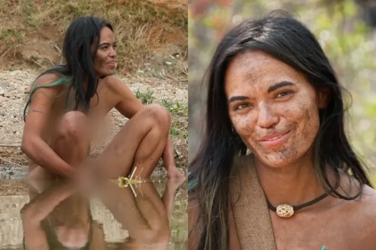 Brasileira em fotos no reality show na África