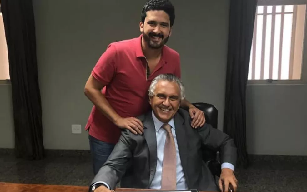 Governador de Goiás, Ronaldo Caiado, e seu filho, Ronaldo Caiado Filho