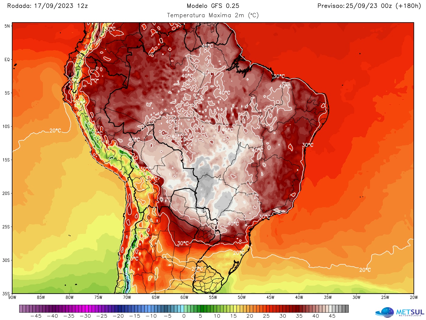 Brasil terá temperaturas recordes nos próximos dias