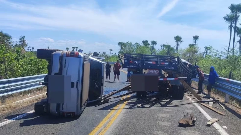 Caminhoneiro morre carbonizado em acidente em Campo Maior