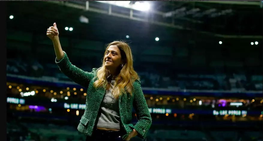 Leila Pereira foi reeleita presidente do Palmeiras