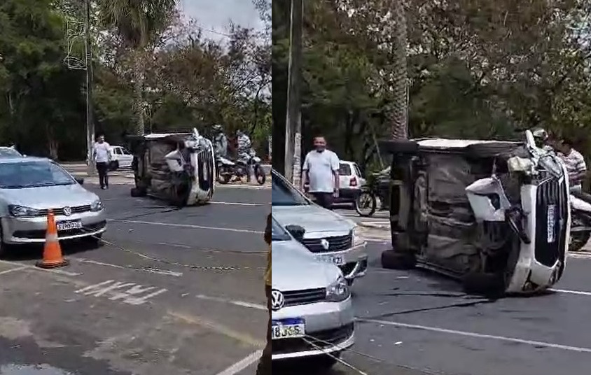 Advogado tomba carro na Av. Marechal Castelo Branco