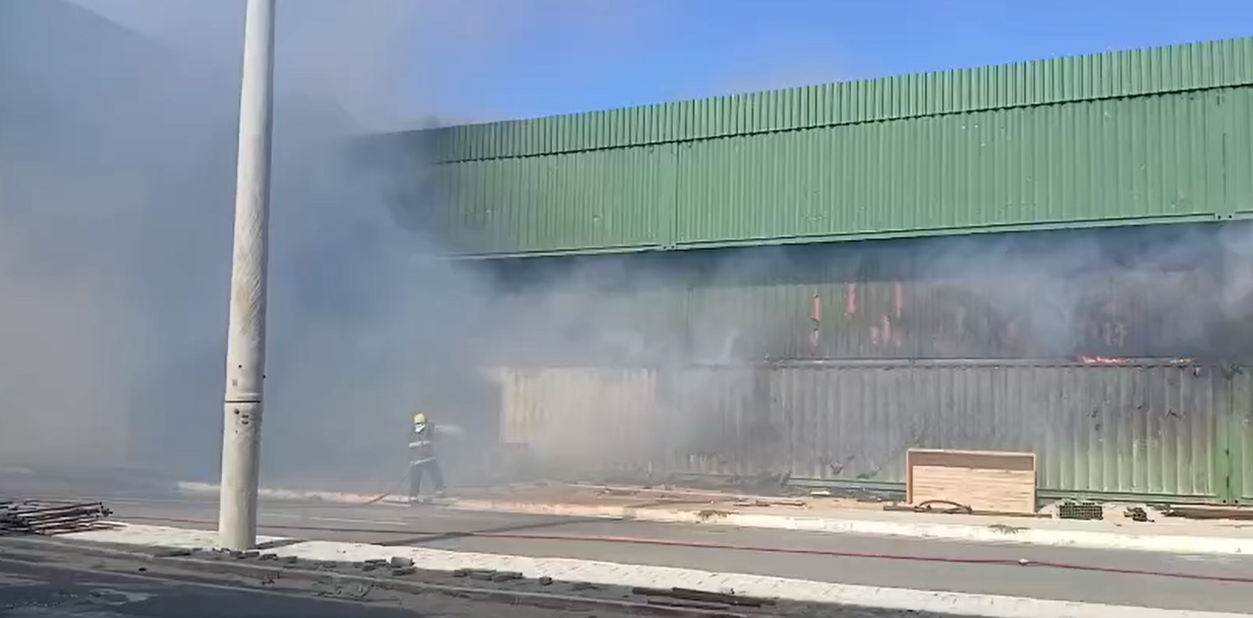 Incêndio na companhia Porto Piauí, em Luís Correia