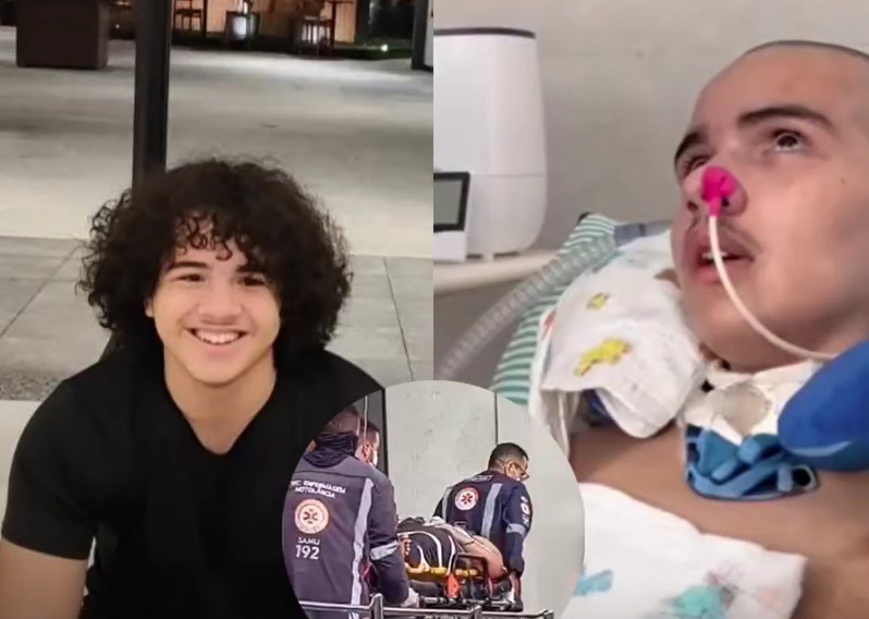 João Lucas foi baleado aos 16 anos, pela ex-namorada que não aceitou o fim do relacionamento.