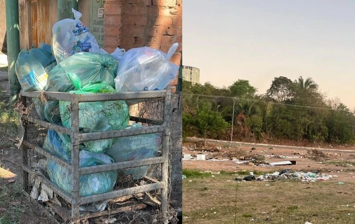 Acúmulo de lixo nas ruas