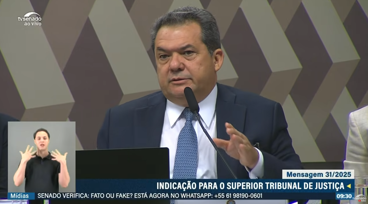 Desembargador Carlos Brandão em sabatina do Senado Federal