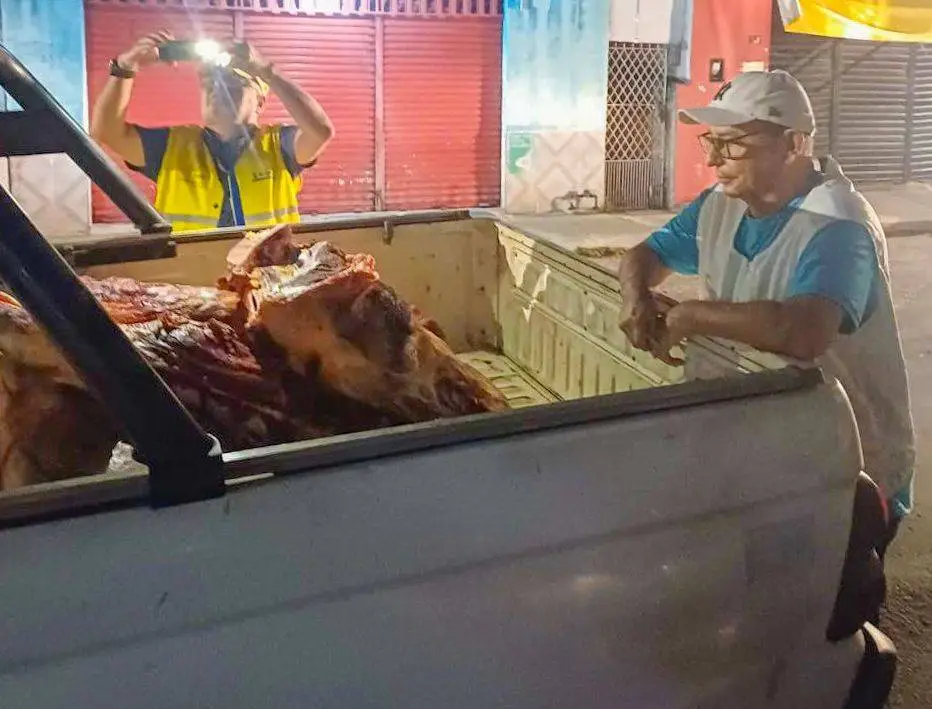 Carne bovina apreendida em Teresina