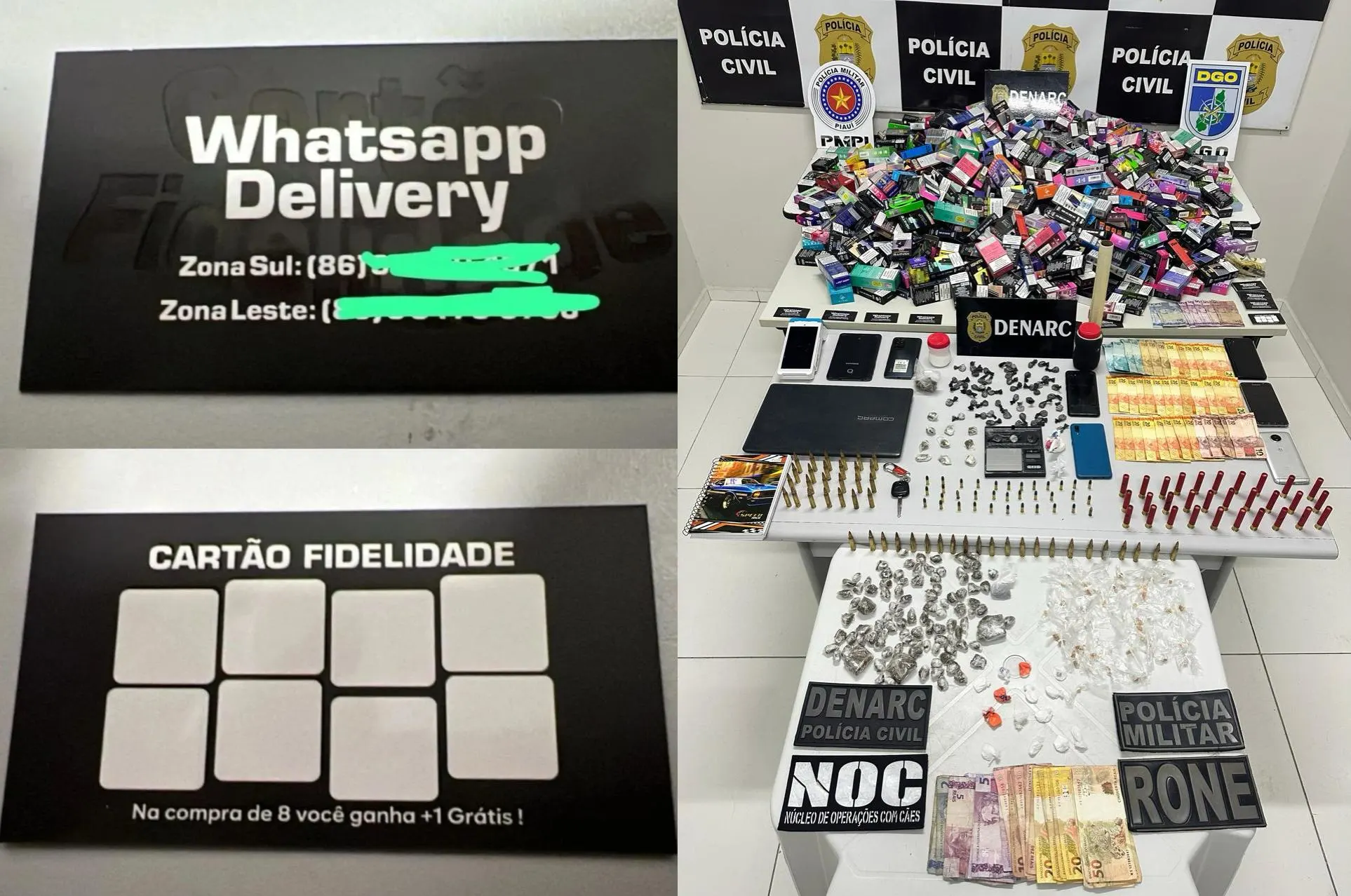 Quadrilha fornecia cartão fidelidade para compra de vapes