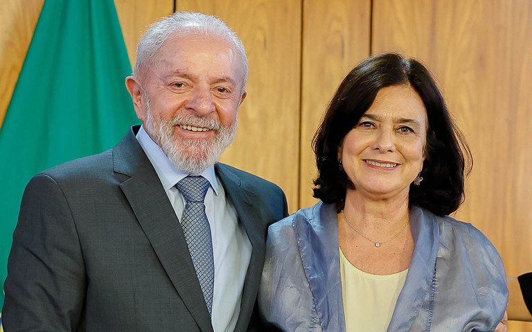 O presidente Lula e a ministra da Saúde, Nísia Trindade